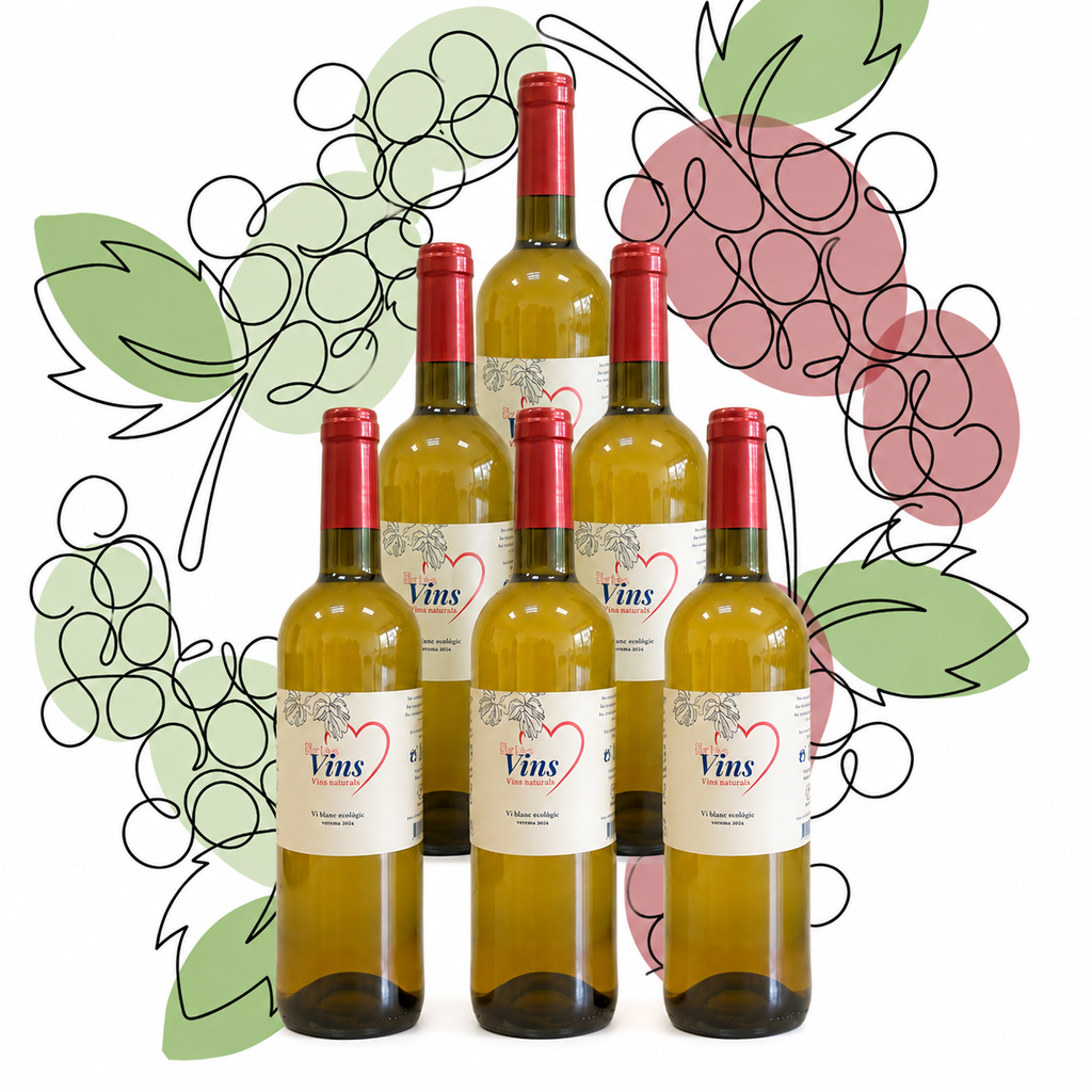 Pack de 6 ampolles de vi Blanc ecològic
